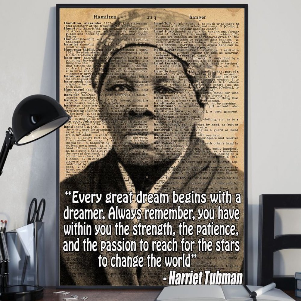 Harriet Tubman Quotes Dictionary Prints Page